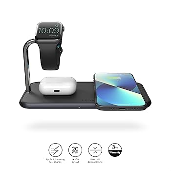 Amazon.com: ZENS Dual + Watch Aluminium Magnetic Wireless